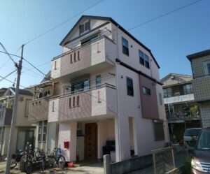 横浜市鶴見区ピンク系の施工事例
