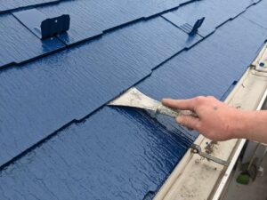 横浜の外壁塗装｜縁切り工程