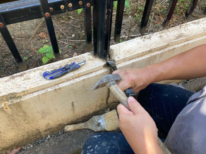 基礎補修・塗装工事 ~斫り・補修~