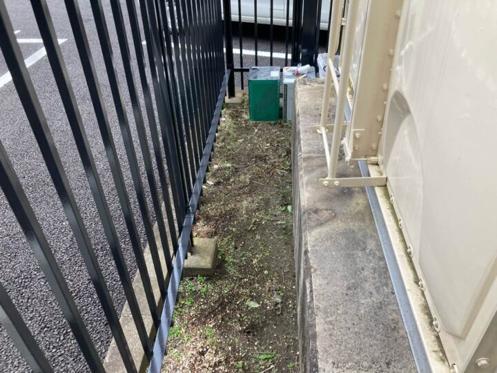 受水槽鉄柵塗装 ~施工後~