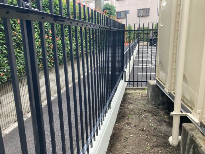 受水槽鉄柵塗装 ~施工後~