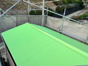 【横浜市港北区】Ｋ様邸　車庫屋根塗装工事