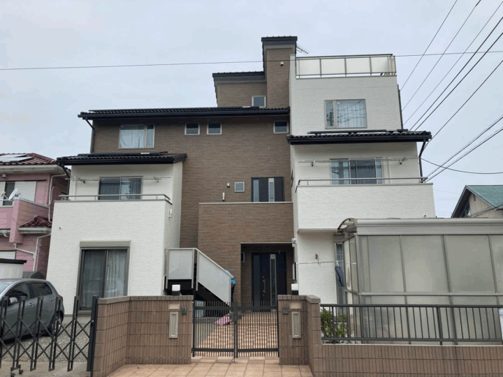 【横浜市鶴見区】Ｋ様邸　外壁塗装【RSプラチナSBクリヤーMUKI／RSプラチナMUKI】工事