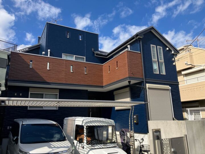 【横浜市鶴見区】Ｋ様邸　屋根カバー・外壁塗装・防水工事
