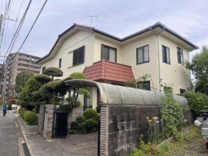 【横浜市港北区】Ｔ様邸　外壁【RSシルバーグロスSi】塗装工事