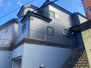 【横浜市鶴見区】I 様邸　屋根【RSルーフ2液F】・外壁【RSゴールドFⅡ】塗装工事、擁壁補修・塗装工事